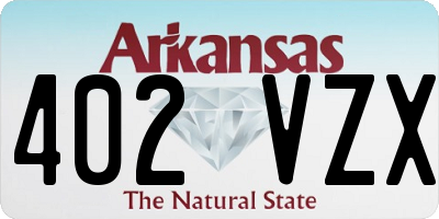 AR license plate 402VZX