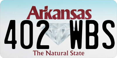 AR license plate 402WBS