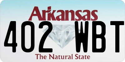 AR license plate 402WBT