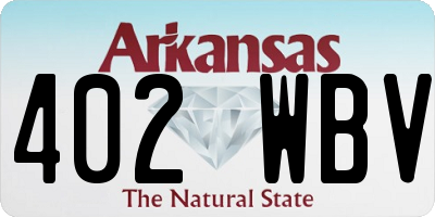 AR license plate 402WBV