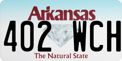 AR license plate 402WCH