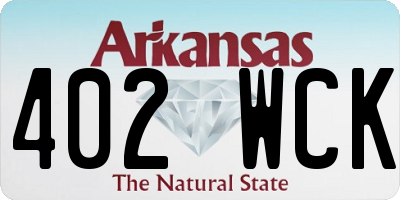 AR license plate 402WCK