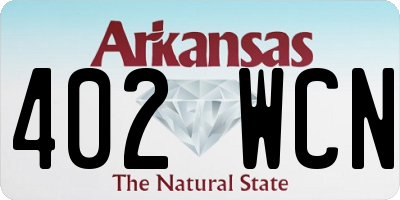 AR license plate 402WCN