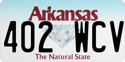 AR license plate 402WCV