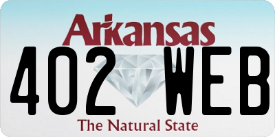AR license plate 402WEB