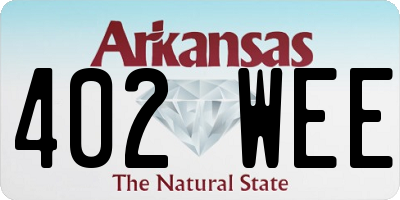 AR license plate 402WEE
