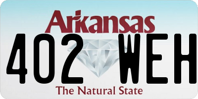 AR license plate 402WEH