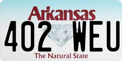 AR license plate 402WEU