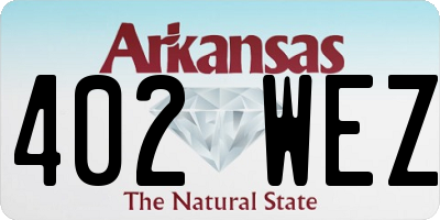 AR license plate 402WEZ