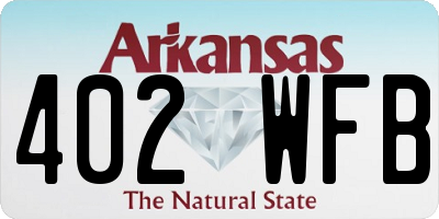 AR license plate 402WFB