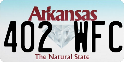 AR license plate 402WFC