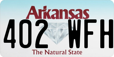 AR license plate 402WFH