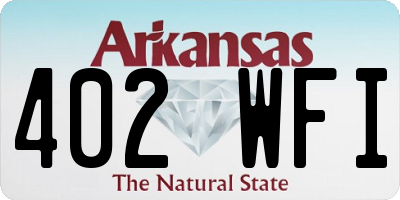 AR license plate 402WFI