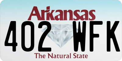 AR license plate 402WFK