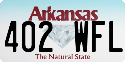 AR license plate 402WFL