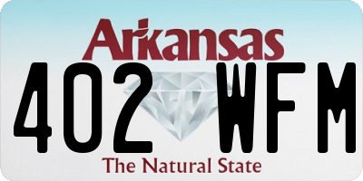 AR license plate 402WFM