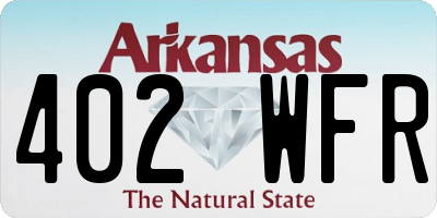 AR license plate 402WFR