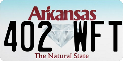 AR license plate 402WFT