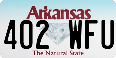 AR license plate 402WFU
