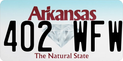 AR license plate 402WFW