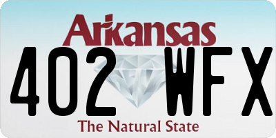 AR license plate 402WFX