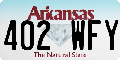 AR license plate 402WFY