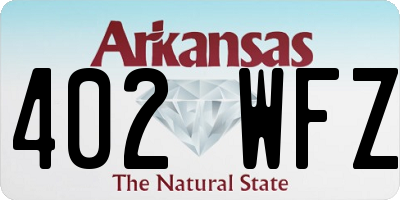 AR license plate 402WFZ