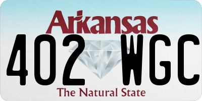 AR license plate 402WGC