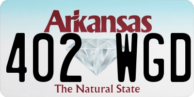 AR license plate 402WGD