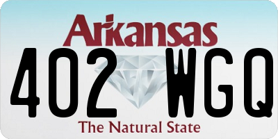 AR license plate 402WGQ