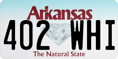 AR license plate 402WHI