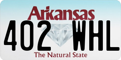 AR license plate 402WHL
