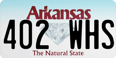 AR license plate 402WHS
