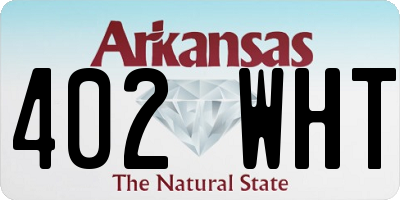 AR license plate 402WHT