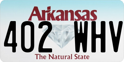 AR license plate 402WHV