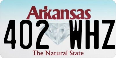 AR license plate 402WHZ