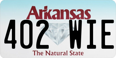 AR license plate 402WIE