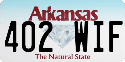 AR license plate 402WIF