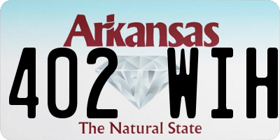 AR license plate 402WIH