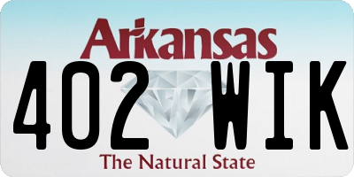 AR license plate 402WIK