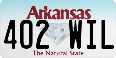 AR license plate 402WIL