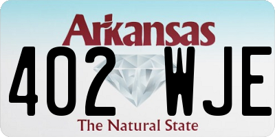 AR license plate 402WJE