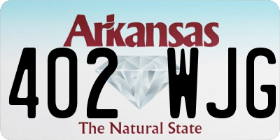AR license plate 402WJG