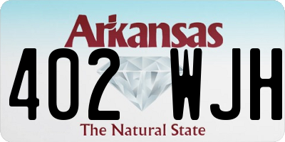 AR license plate 402WJH
