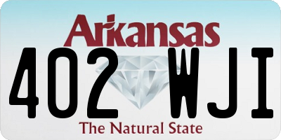 AR license plate 402WJI