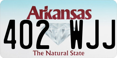 AR license plate 402WJJ
