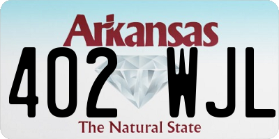 AR license plate 402WJL