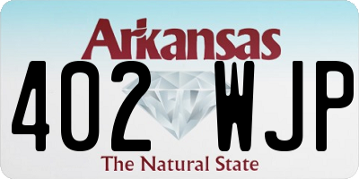 AR license plate 402WJP