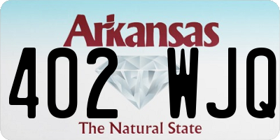 AR license plate 402WJQ