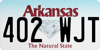AR license plate 402WJT